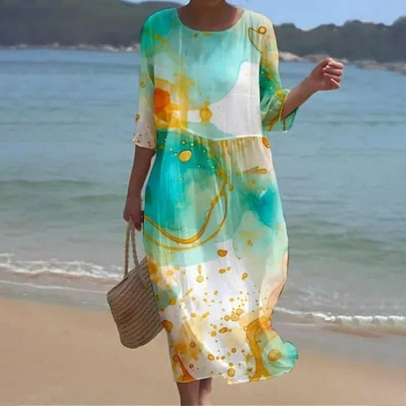 Tracy - Sunset Flower Dress