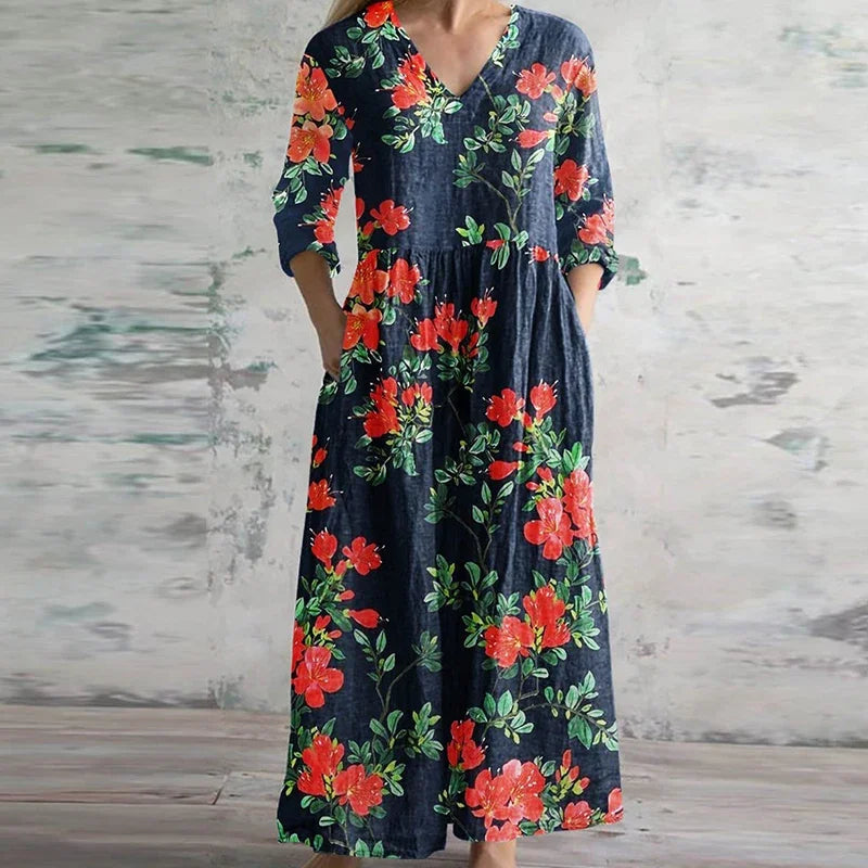 Zara - Graceful Retro Maxi Dress