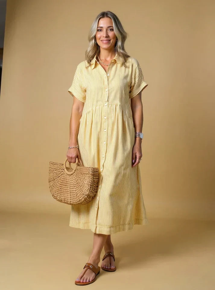 Yonika - Chic Striped Dress