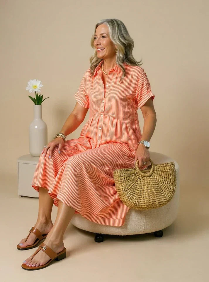 Yonika - Chic Striped Dress