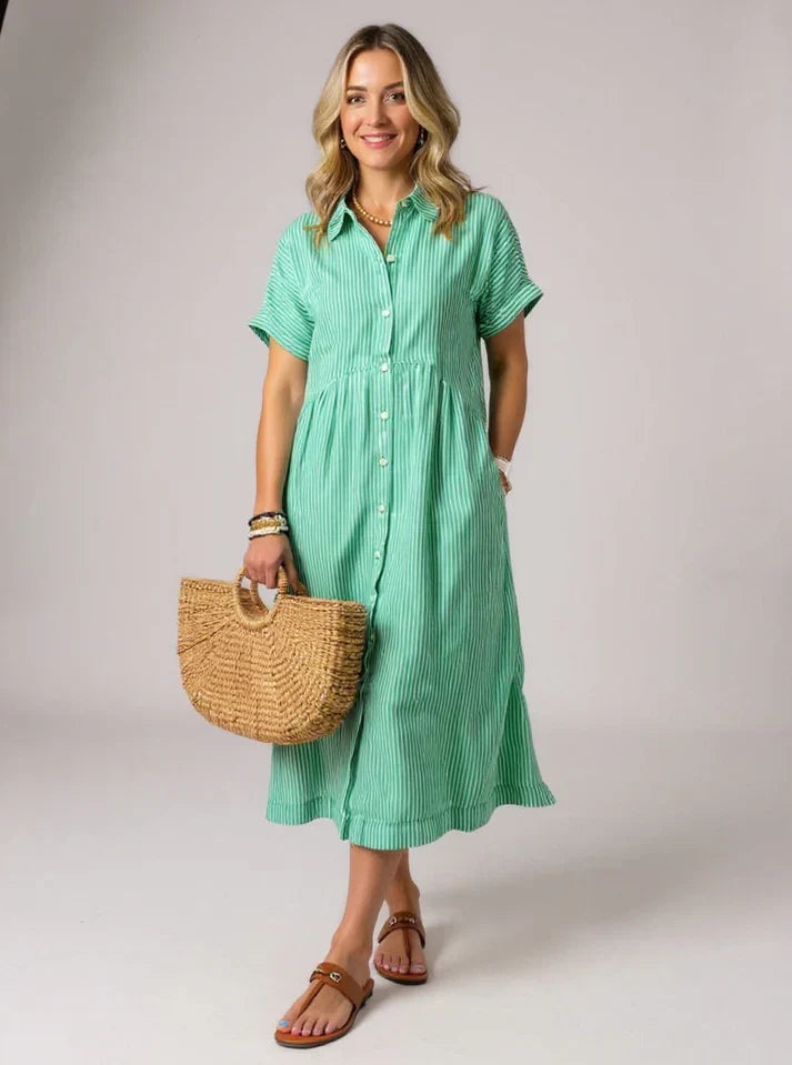 Yonika - Chic Striped Dress