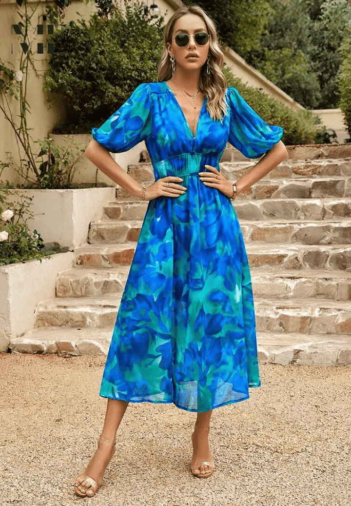 Lorenza – Elegant Spring Midi Dres
