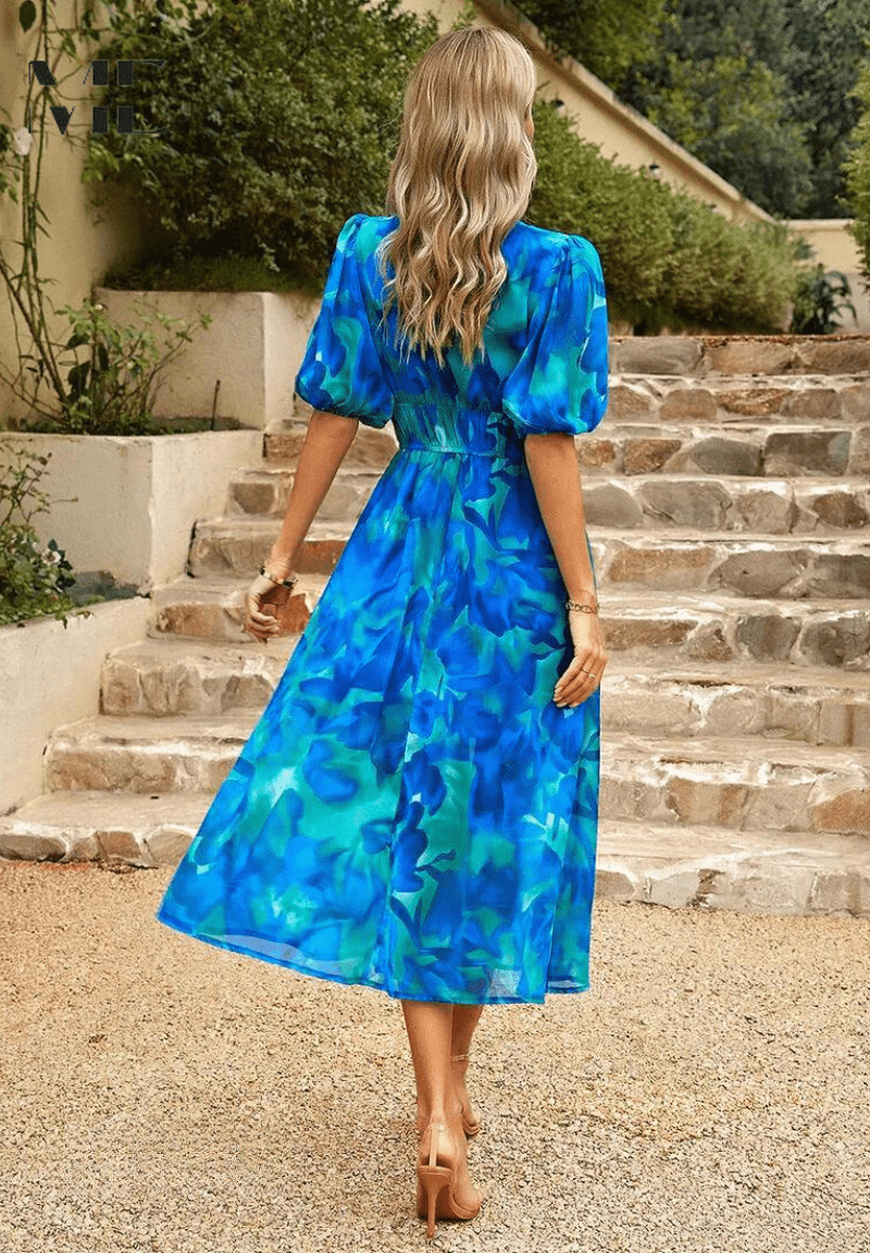 Lorenza – Elegant Spring Midi Dres
