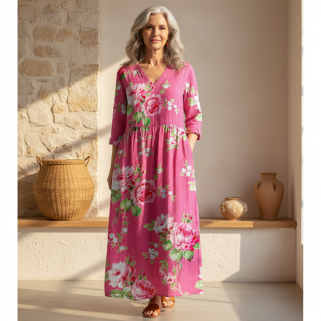 Rosemary - Bold Blossom Dress